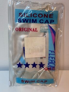 Fleron Original Silicone Swim Cap - White